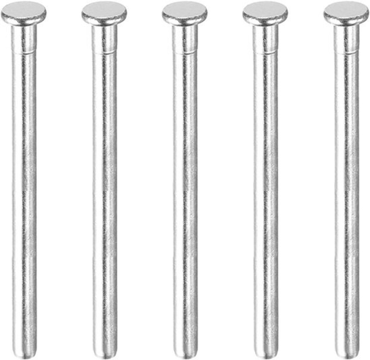 Scharnierpennen Deur - Vervangingspennen Deurscharnier - Deuren Repareren - Roestvrij Geborsteld IJzer - 35 inch - Zilver