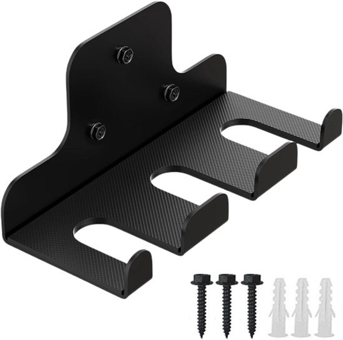 Halter Opbergrek - Halterhouder Muur - Fitness Organisatie - Robuust Staalontwerp - 25-33 mm diameter - Zwart