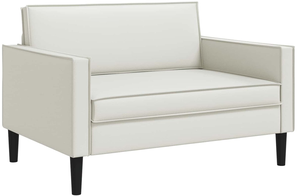 vidaXL XXL - fauteuil - Wit - Kunstleer