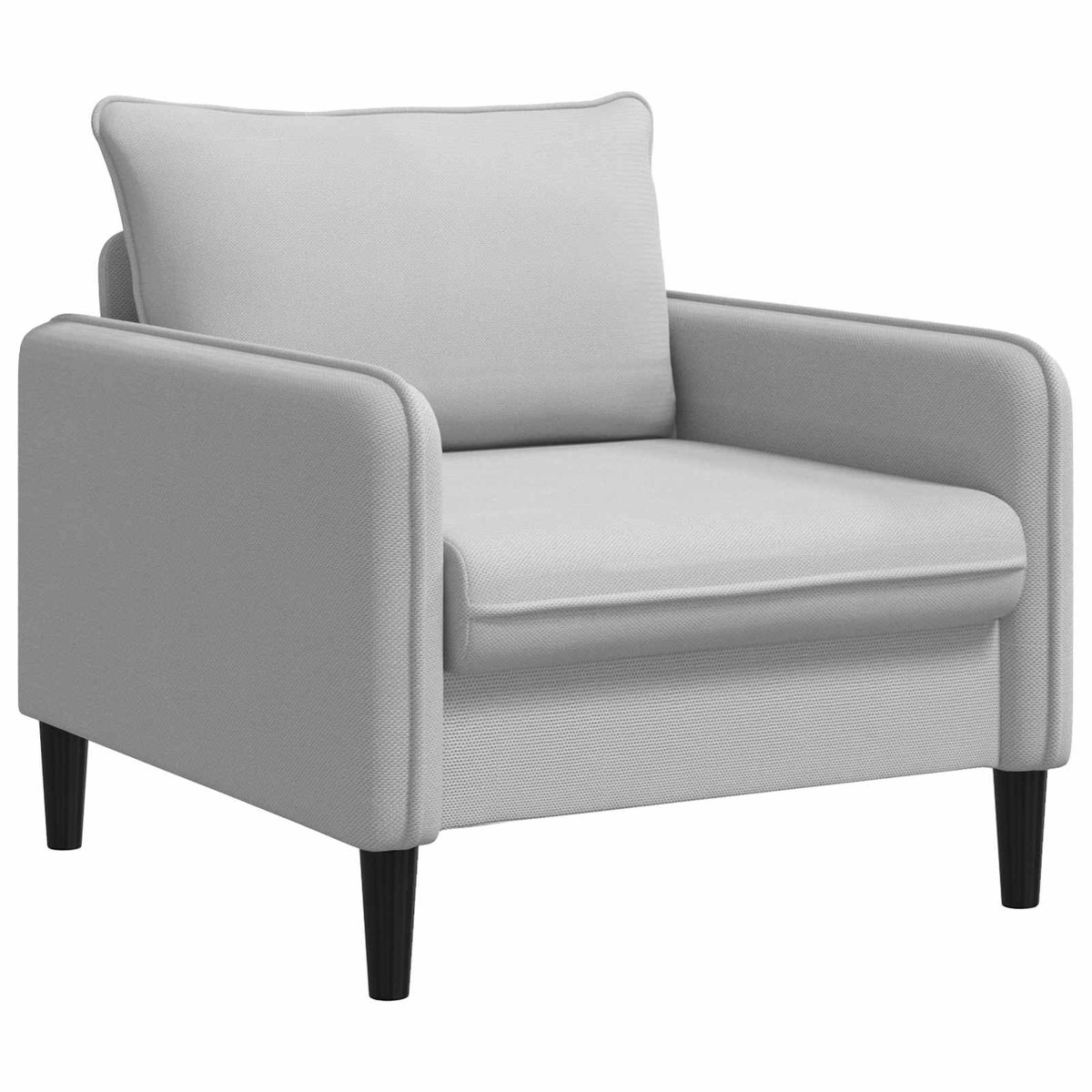 vidaXL XL - fauteuil - Lichtgrijs - fluweel