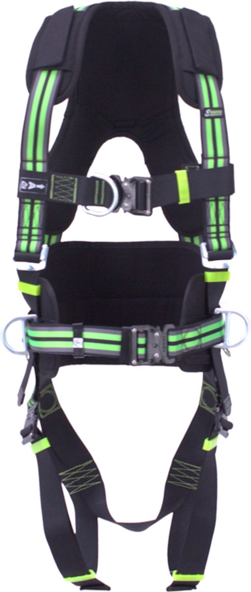 Kratos Comfort veiligheidsharnas - 3 bevestigingspunten - Comfortabele werkpositiefunctie - Automatische gespen - Maat L-XXL
