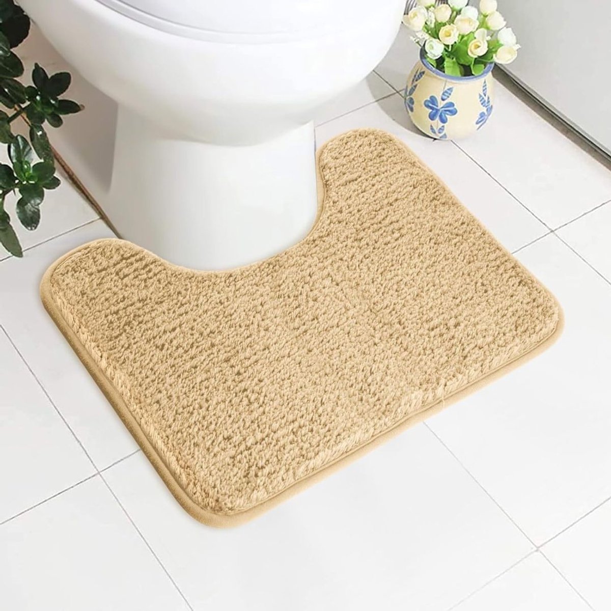 Zolvano® Badmat Anti Slip - Douchemat - Bathroom Mats - Water Absorberend-Camel