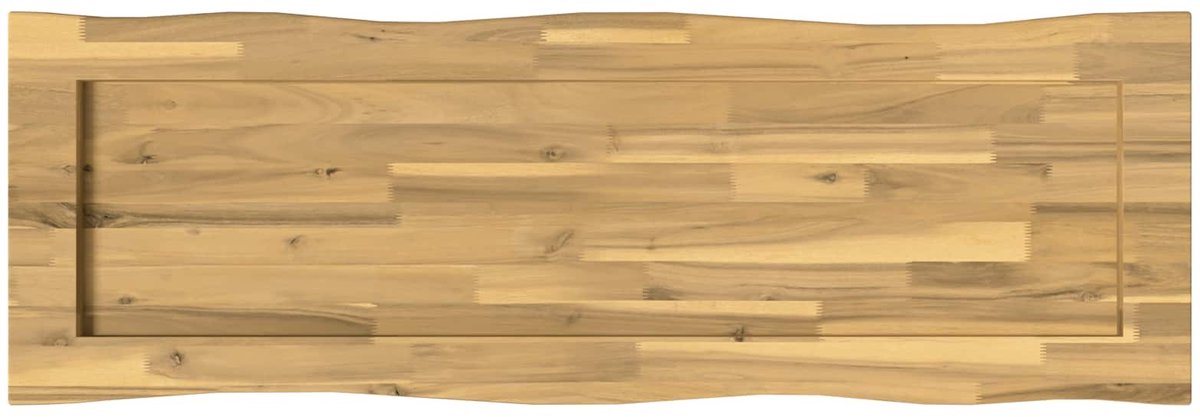 vidaXL Rechthoekig - Tafelblad - 110 - x - 40 - x - 3,2 - cm - Rechthoekig Witgewassen