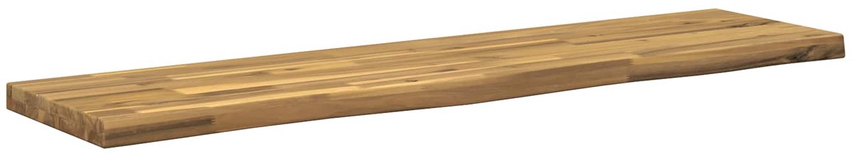 vidaXL Rechthoekig - Tafelblad - 130 - x - 20 - x - 3,2 - cm - Rechthoekig Witgewassen
