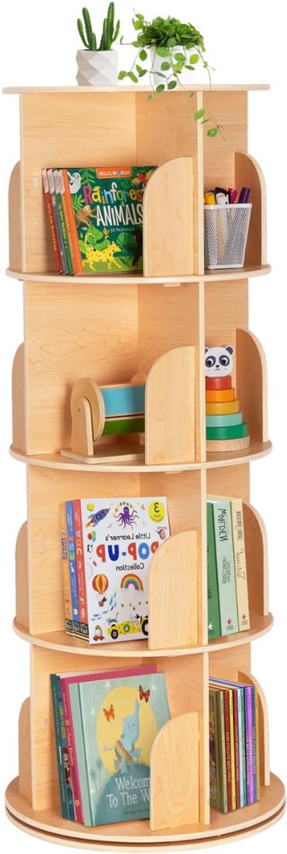 Levo® Kinderboekenkast - Boekenkast - Kinderboekenrek - Wit - 50cm x 50cm x 129cm