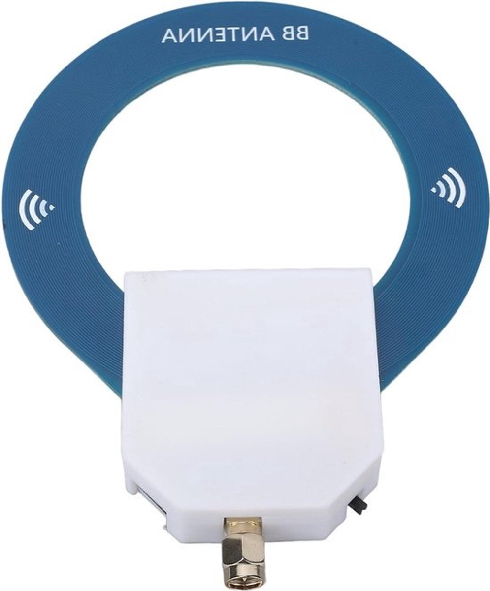 Mini Lus Antenne - Kortegolfantenne Draagbaar - Radio Ontvangen - Directioneel Draaibaar - 16 x 11 x 4 cm - Zwart