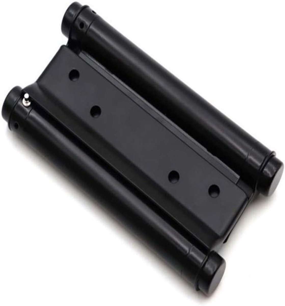 Dubbele Actie Scharnieren - Zelfsluitende Deurscharnieren - Deuren Sluiten - Veervermogen Instelbaar - 4 inch - Zwart