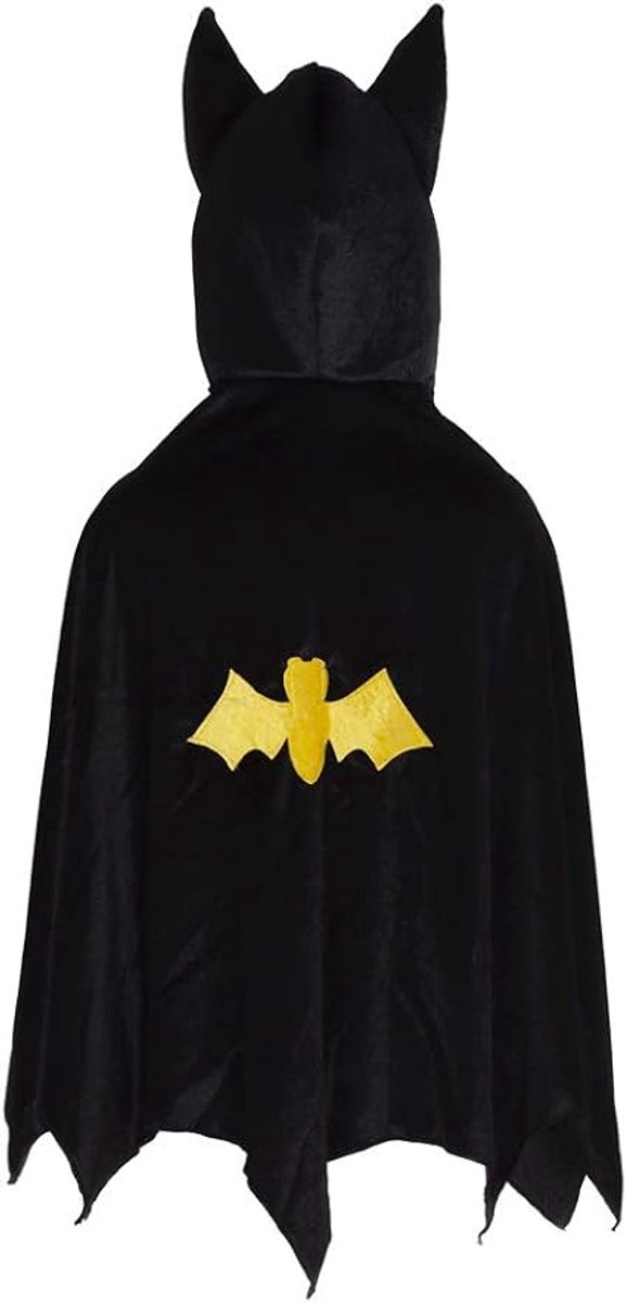 Halloween Cape - Vleermuis Cape met Capuchon - Halloween Verkleedpak voor Kinderen - 70 cm - Vanaf 3 Jaar - 1 stuk
