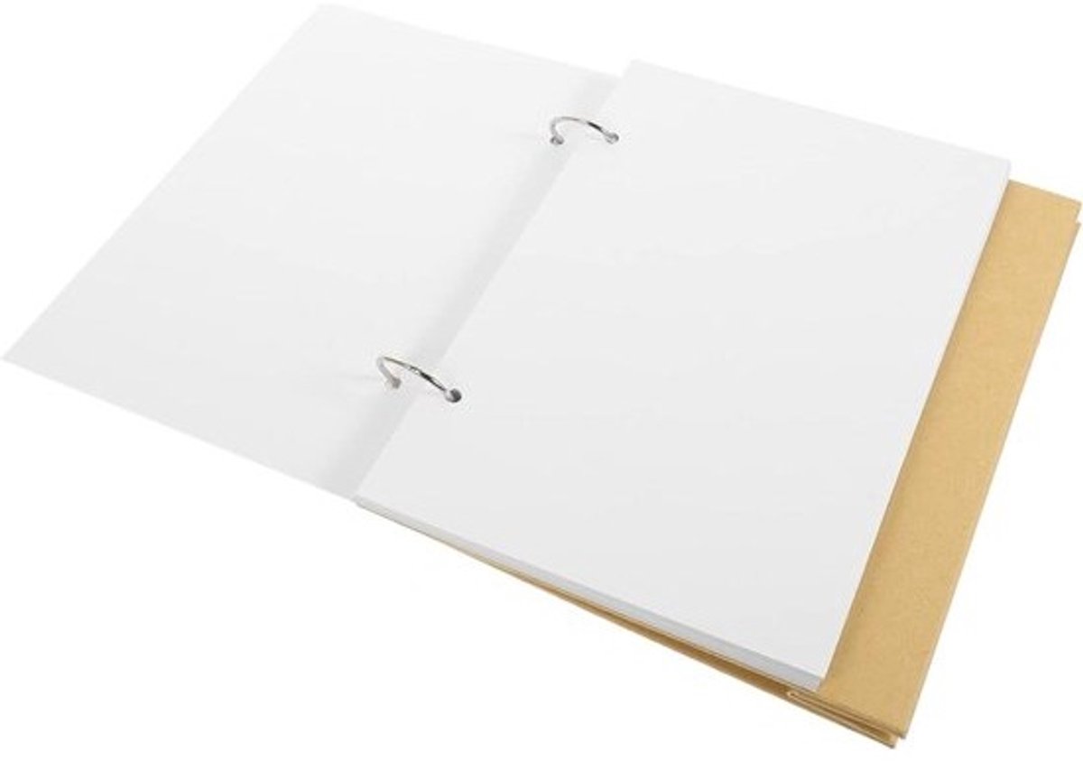 Bureaukalender Leeg - Plankkalender Planning - Thuis Kantoor - Handgeschilderde Ontwerpen - 21x7cm - Wit