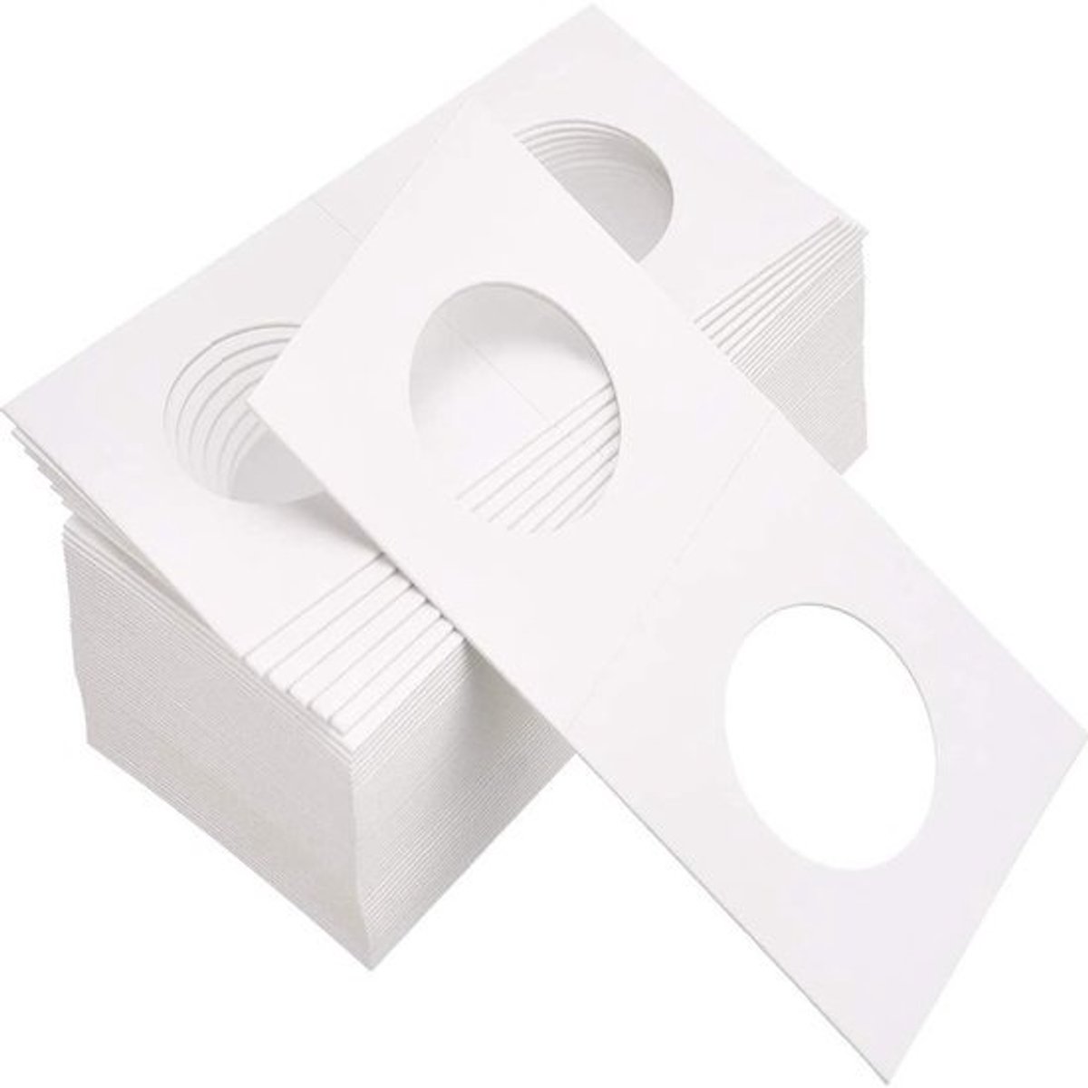 Dailygoods- Munthouder 100 Stuks - Kartonnen/ Mylar - Muntflip - 25