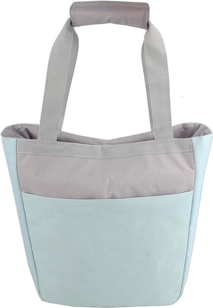 Koeltas - Fietstas Koeler - Boodschappen Vervoeren - Verstelbare Bagagedragerhouder - 18 Liter - Blauw-turquoise