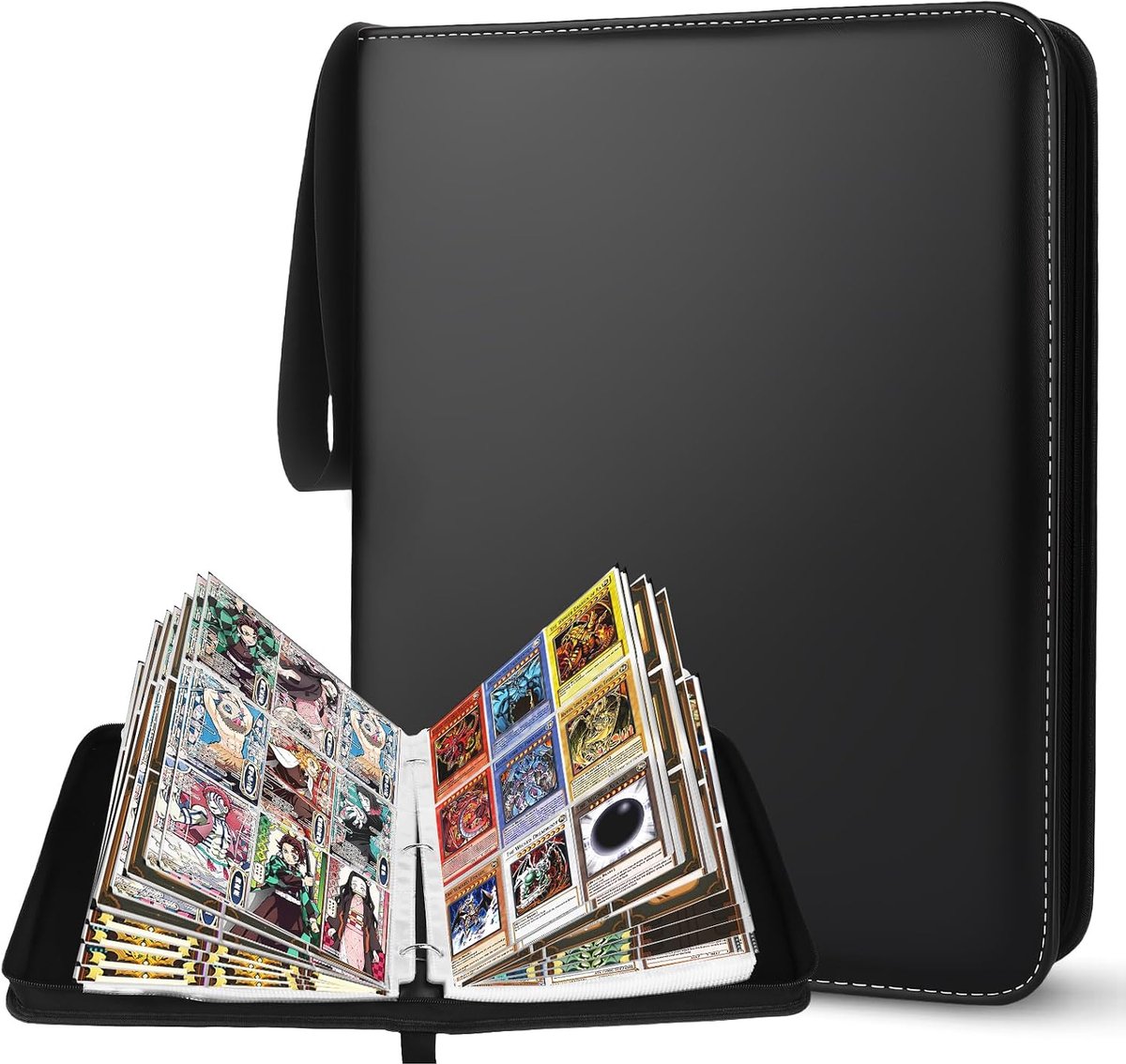 Verzamelkaartenalbum, 900 zijvakken, grote verzamelkaarten, ringband voor verzamelkaarten, sportkaarten, MTG-kaarten voor speelkaarten, Yugioh, enz