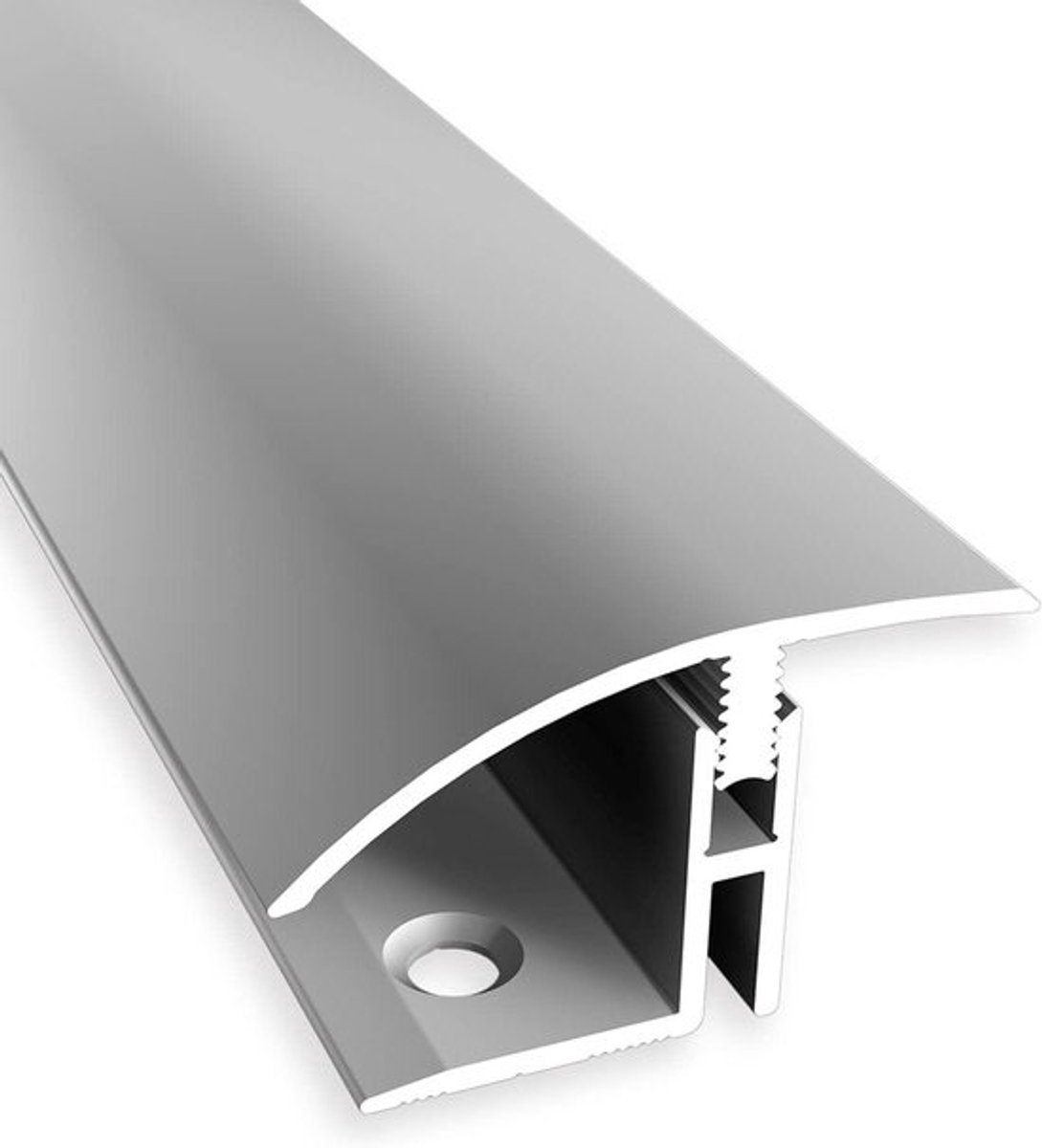 Overgangsprofiel - Vloerprofiel - Vloeren Egaliseren - Hoogteverschil 17-22mm - Breed 39mm - Zilver