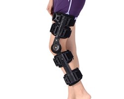 Kniebrace Gelede Vaste Kniestabilisator Verstelbare Knieimmobilisatiebrace Met Zijstabilisatoren Vergrendelknop Voor Knierevalidatie