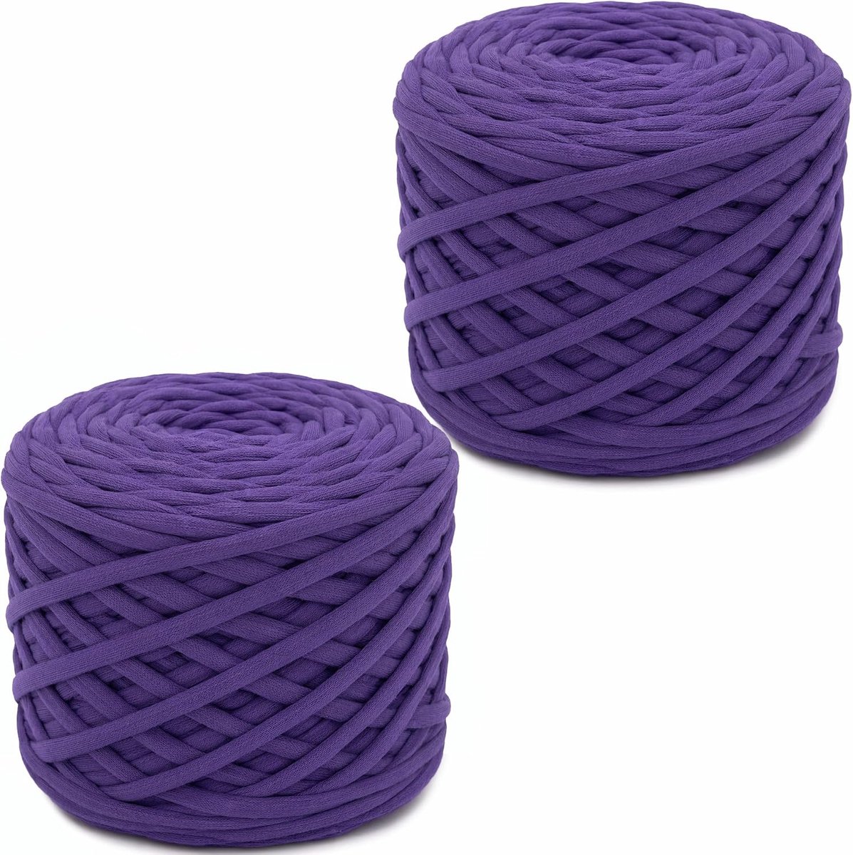 2 Pack Tshirt Garen voor Haken (Violet)