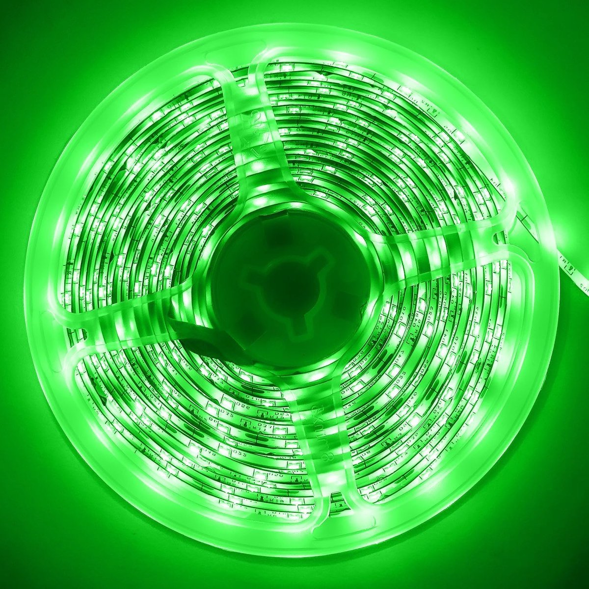 Ledstrip, 12 V, groen, 5 m, flexibel, snijbaar, 300 SMD2835 leds, waterdicht, zelfklevend, voor binnen, slaapkamer, keuken, kerstdecoratie, geen voedingsadapter