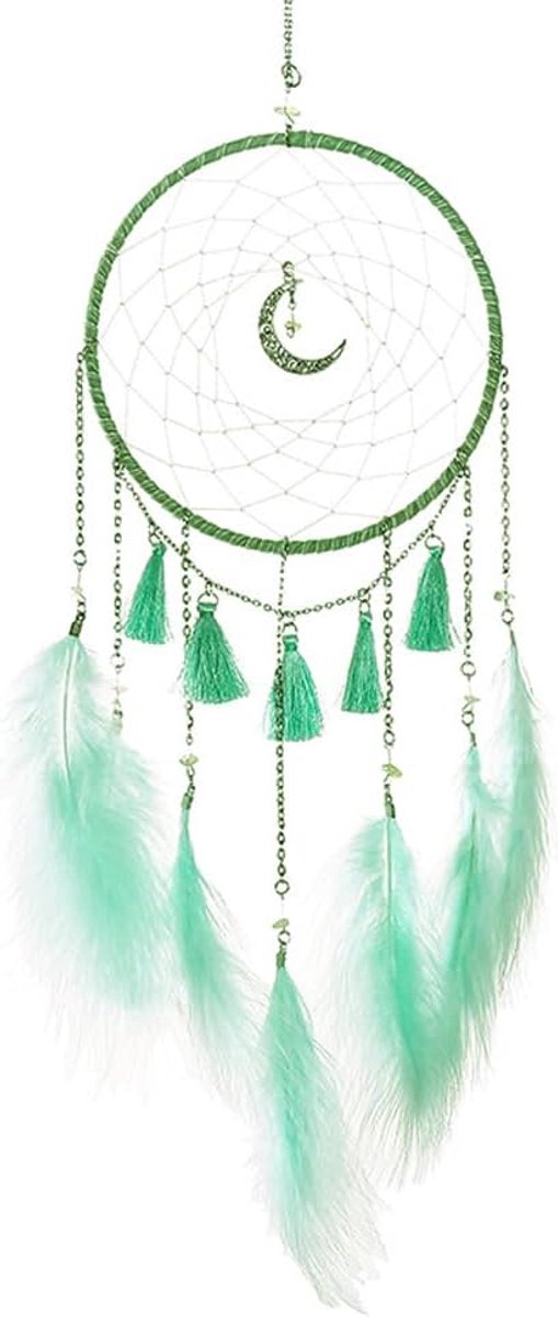 Indiase wanddecoraties, dromenvanger, handgemaakte dromenvanger, windchimes, vintage levensboom (C)