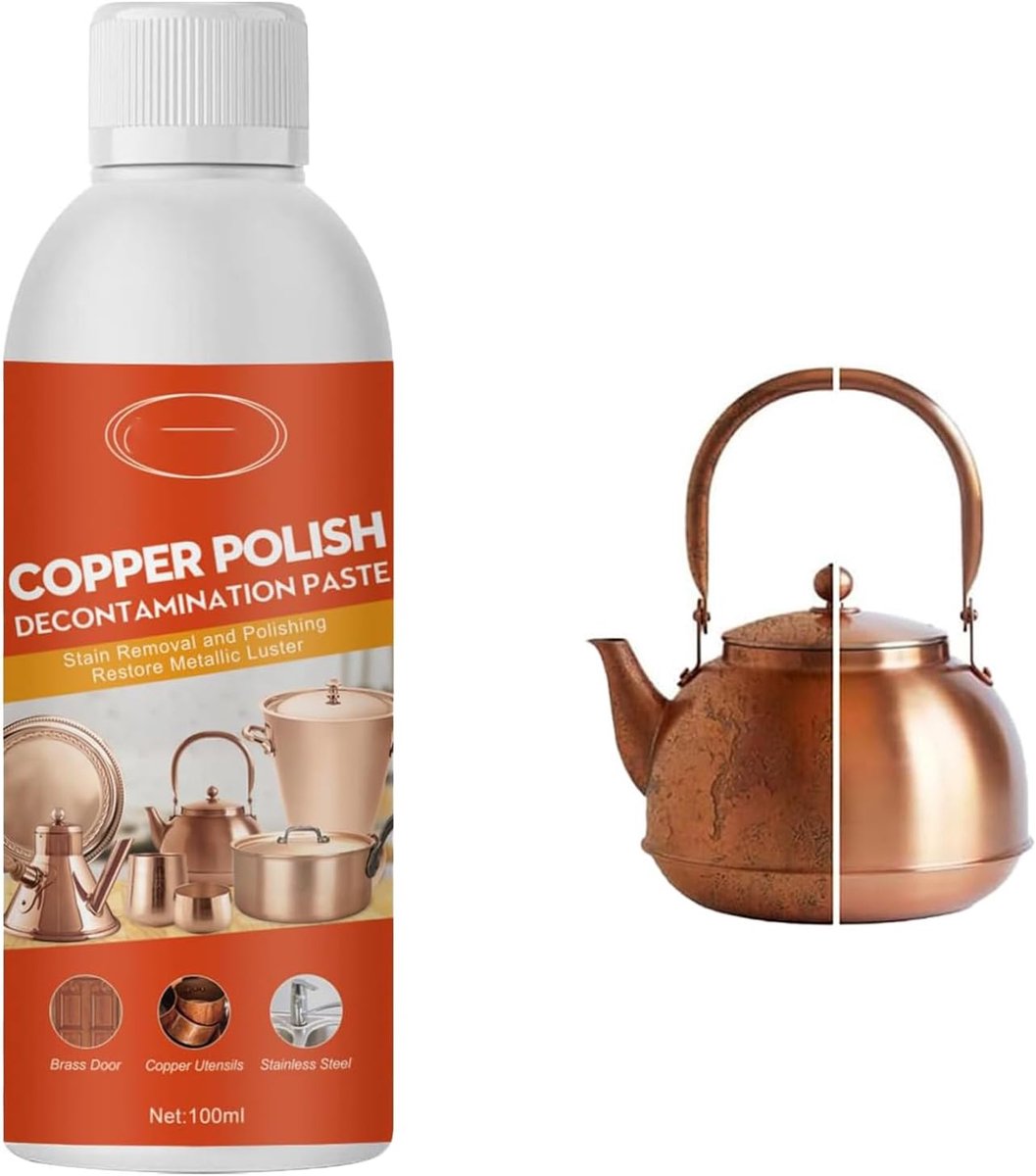 Messingreiniger En Polijstspray,Metaalreiniger,Metaalreiniger En Roest Verwijderaar,100ml