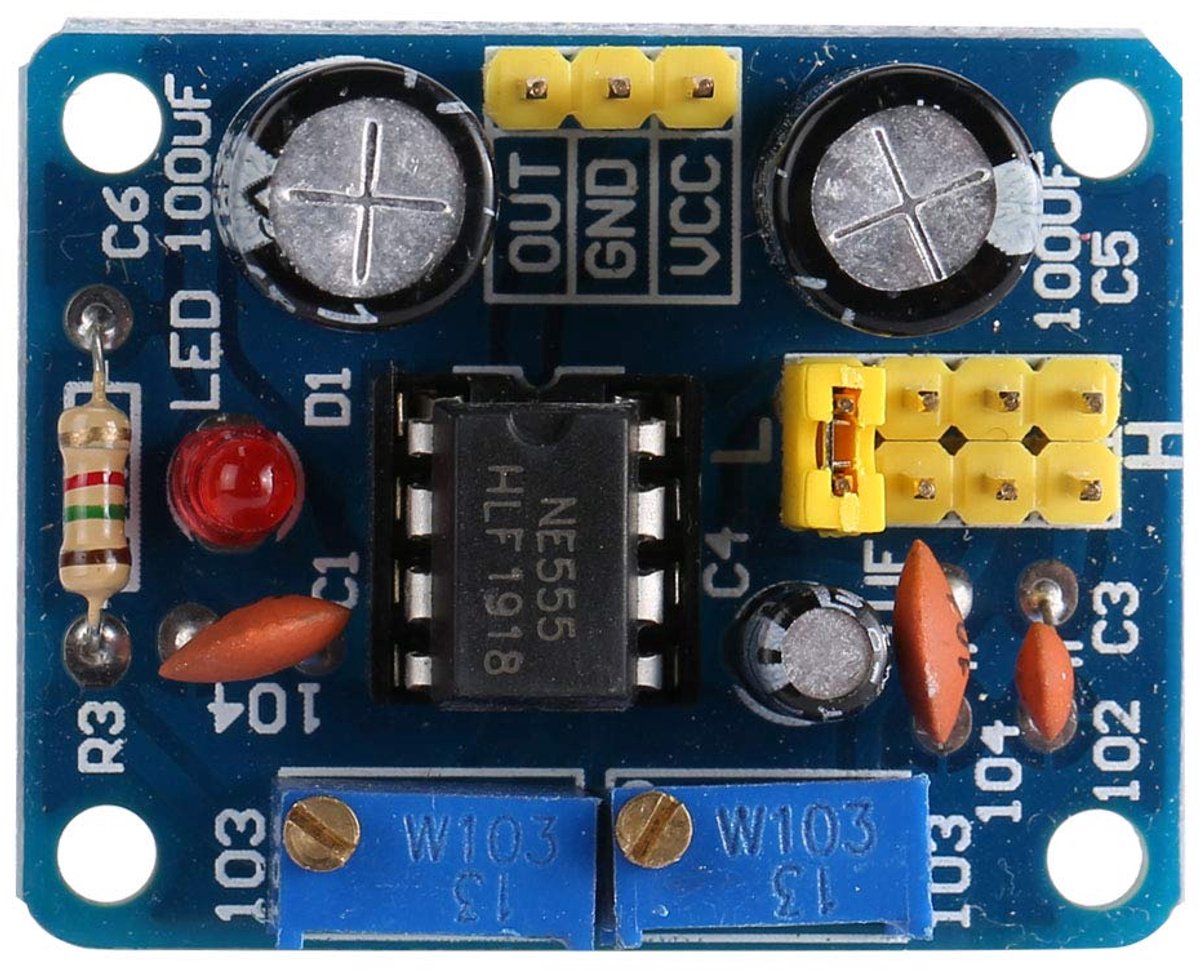 NE555 Pulse Frequency Generator Module, 5V-15V, 2.9x3.6cm, for
