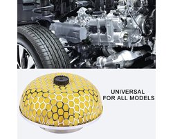 Universal High Flow Auto-Lufteinlass-Einlassfilterreiniger Für Automotor-Luftfilter Für 76 Mm Einlassdurchmesser(Gelb)