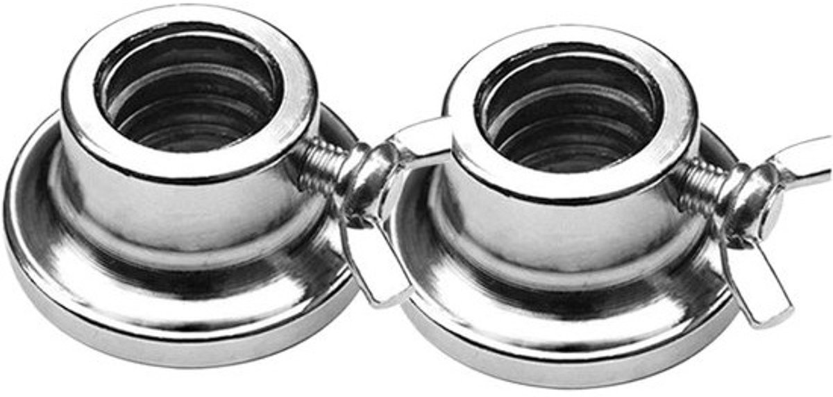 Gewichtsklemmen Halter - Halterkraag Hanger - Krachttraining Stabiliseren - Dubbel Beveiligingssysteem - 2 stuks - Zilver