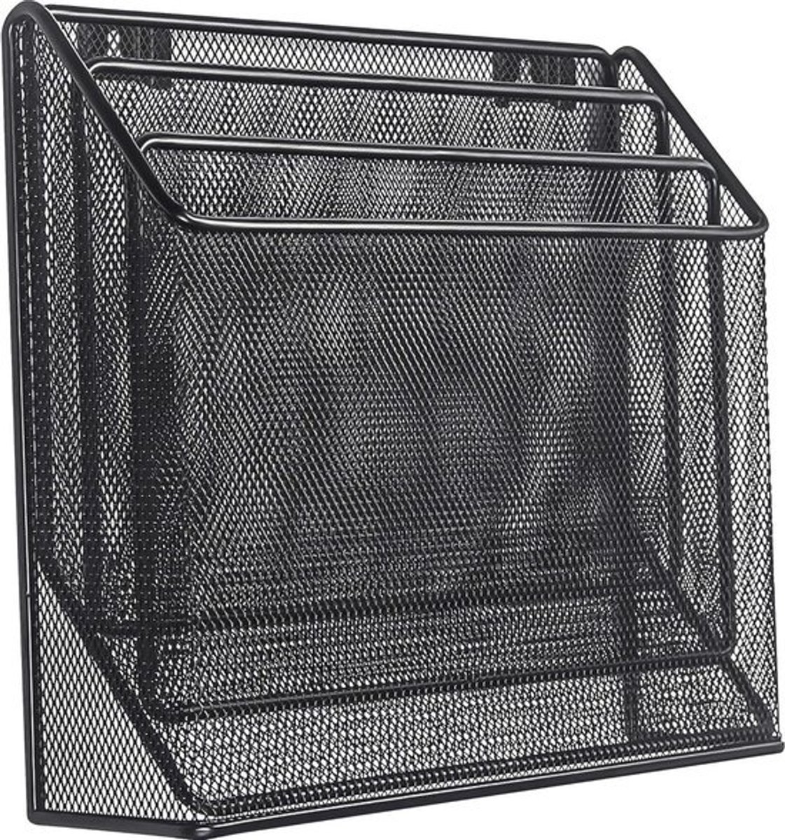 Bureau Organizer - Opberger Bureau - Kantoor Organiseren - Stevig Metaal - 35 cm Breed - Zwart