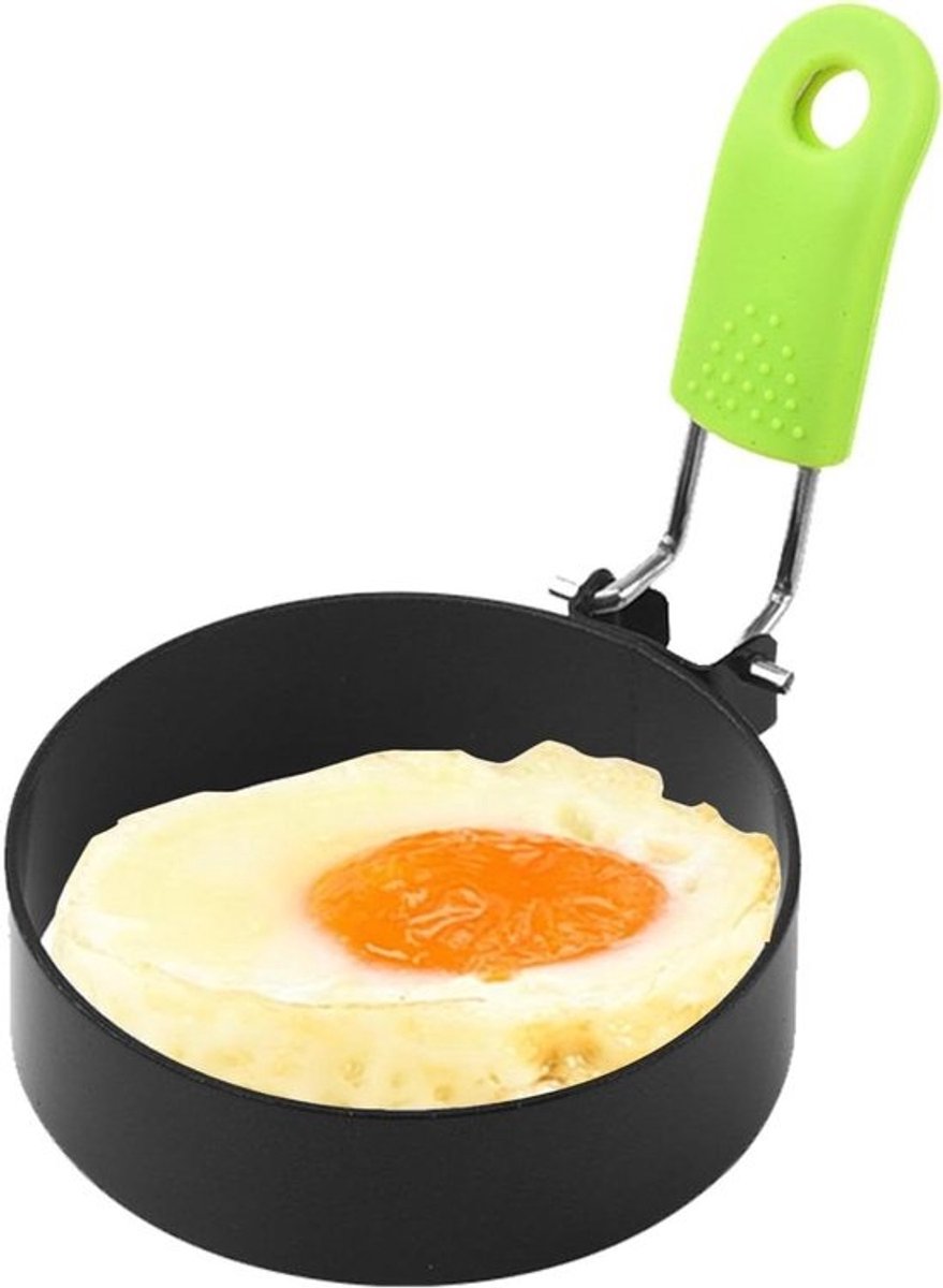 Omeletvorm - Eierring - Ontbijt Maken - Opvouwbaar Ontwerp - 3 Stuks - Zilver
