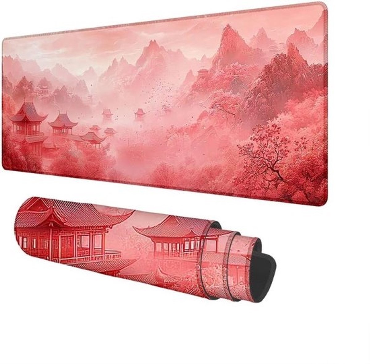 XXL Muismat - Bureauonderlegger Gaming Tapijt - Comfortabel Werken Spelen - Waterdicht Glad Oppervlak - 700x300 mm - Veelkleurig