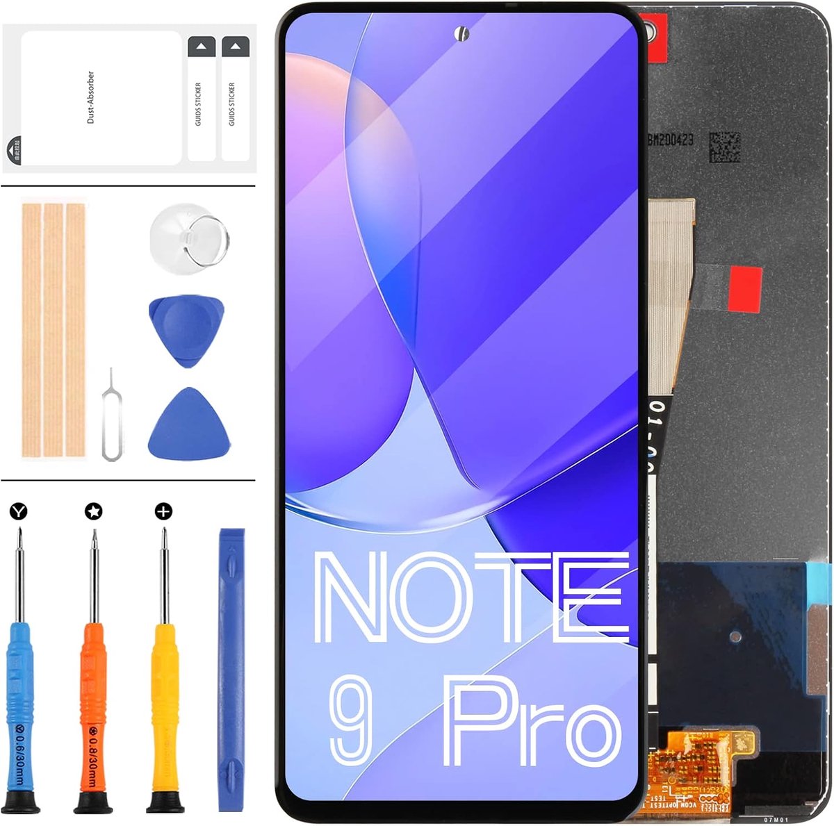 Screen Vervanging voor Xiaomi Redmi Note 9 Pro/Note 9 s Lcd scherm Touchscreen Digitizer Glas Volledige Montage Kits met Gereedschap