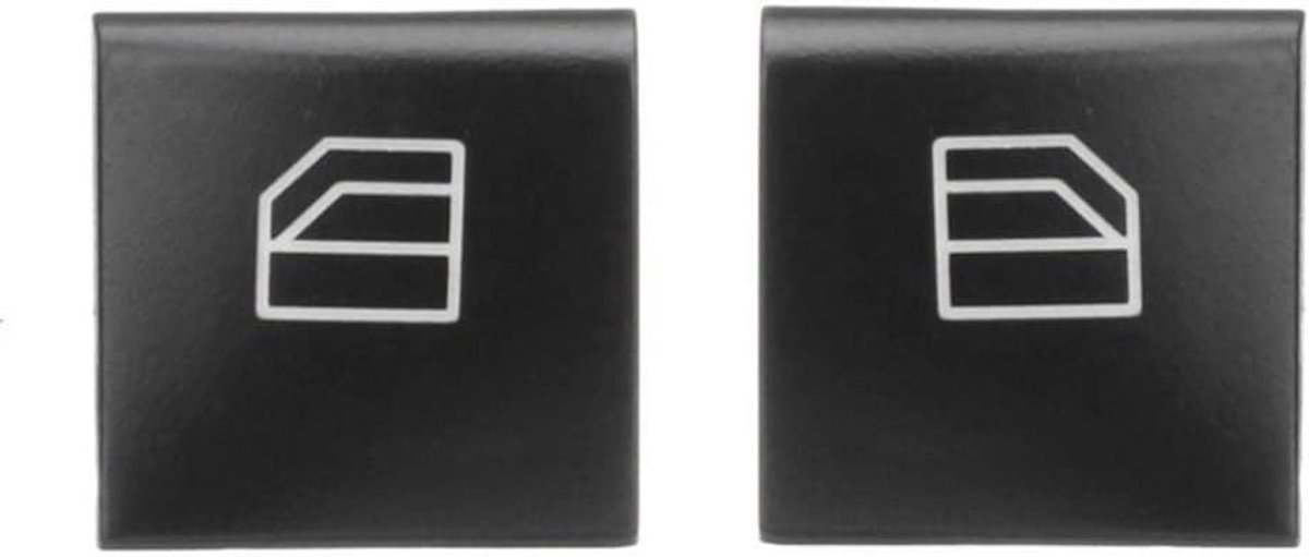 Dailygoods - Autoraam Knop Cover - Schakelaar Cover - Zwart - Power venster schakelaar - Geschikt voor Me'rcedes-Benz - A1698206710 A2518300290