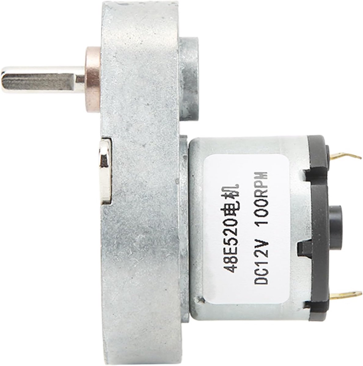 Dailygoods- Reductiemotor 100 RPM - DC-reductiemotor - Aluminiumlegering - Slijtvast - Laag verbruik - Vergrendelingsfunctie - Motor