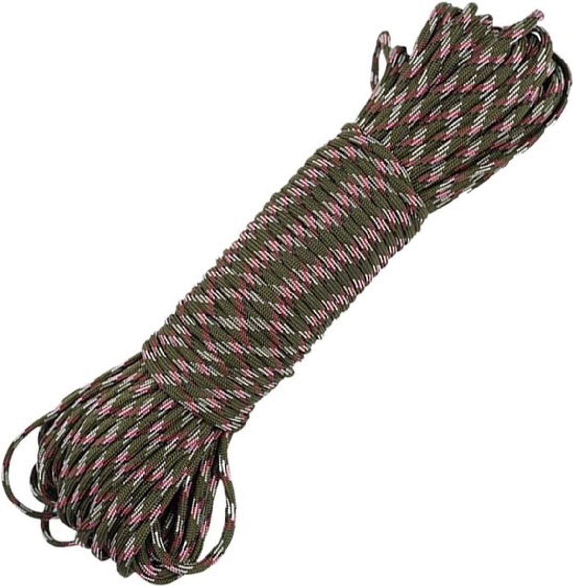 Parachutetouw - Klimtouw Waterdicht - Outdoor Activiteiten - Hoge Weerstand - 31 meter - Groen en wit
