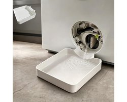 Lekbak wasmachine - Wateropvangbak voor Restwater - Opvangbak - afvoerbak - wateropvangbak voor kelder, woning, camper - wit - 17.8 x 17.8 cm