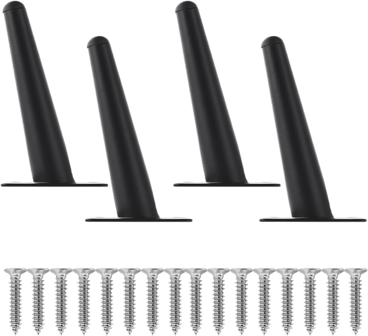 Poten, metalen tafelpoten, tafelpoten, commode, verwisselbare poten voor meubels, geschikt voor banken, tafels en andere meubels (10 cm hoogte)