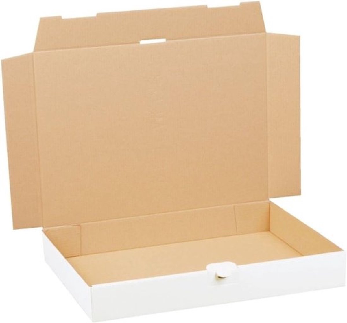 Maxibriefdozen - Verzenddozen - Boeken Verzenden - Steeksluiting - 350 x 250 x 50 mm - Wit