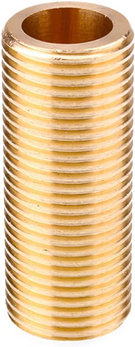 3/4 inch (25 mm) schroefdraadtepel, messing loopnippel, schroefdraadbuis, lange sanitairfitting voor tankconnectoren, lengte 60 m