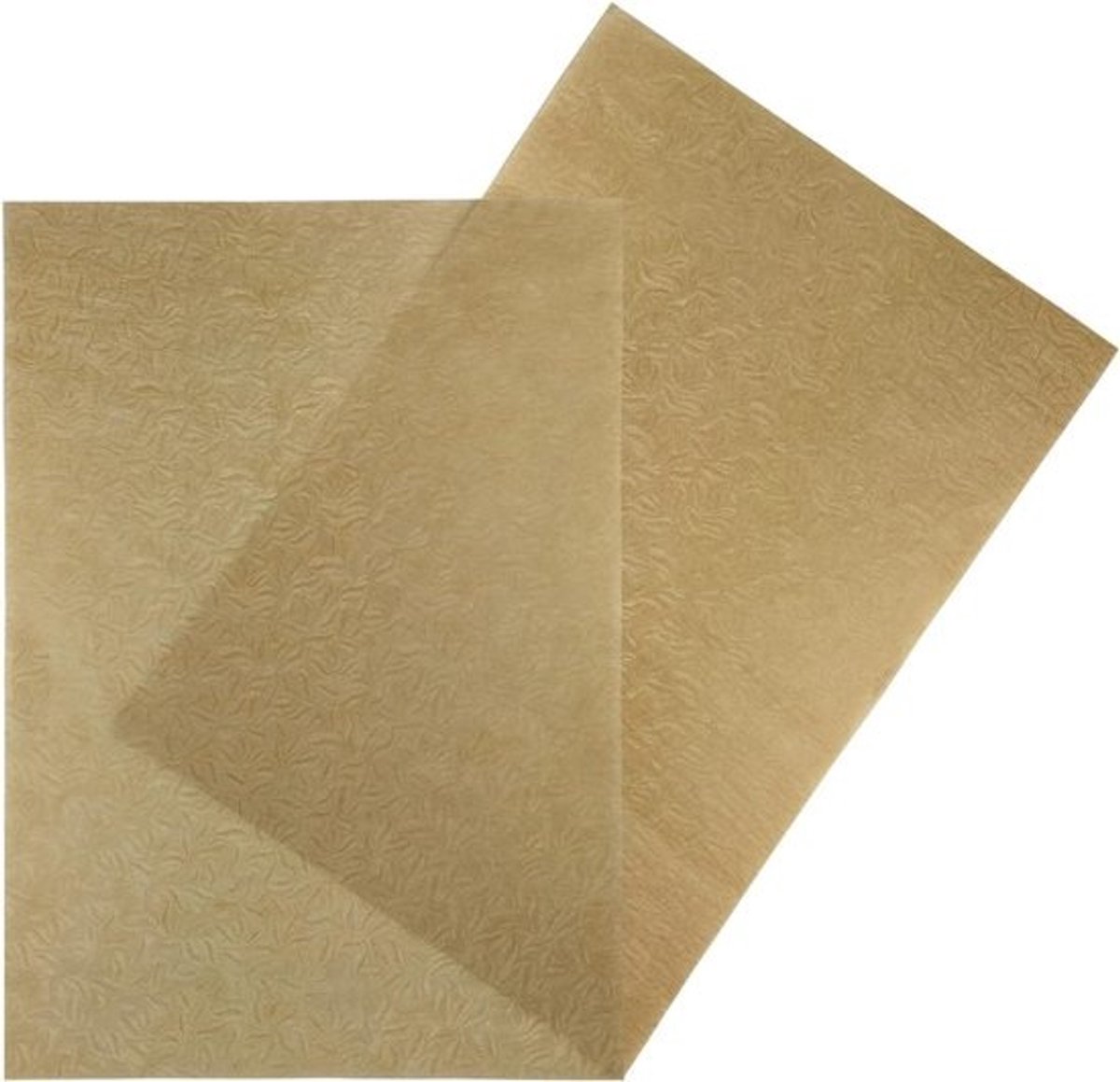 Perkamentpapier Bruin - Knutselpapier Dun - Kaarten Maken - Bladmotief Elegant - 500 Vellen A4 - Bruin