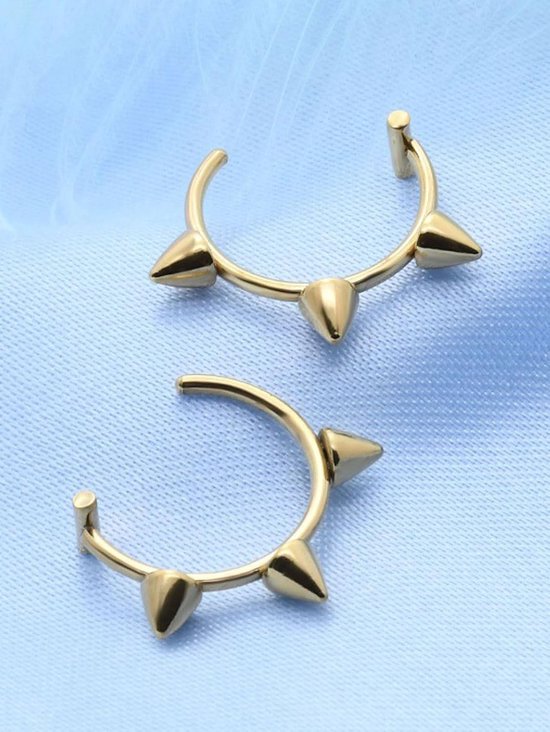 neuspiercing, fake wenkbrauwpiercing, fake lippiercing, labret-piercing, fake slangenbeten, fake piercing, neus met 100 stuks stickers, non-piercing, lichaamssieraad — afbeelding 3