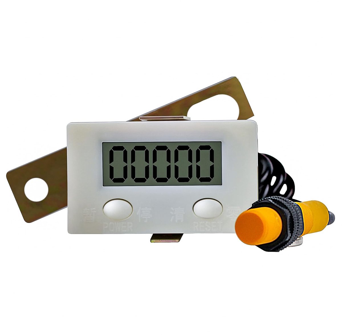 Teller voor breimachine, 0-99999 Cijfer Teller met Magnetische Inductie Schakelaar, Elektronische Tally Counter, Punch Digital Totalizer, Digitale Teller, LCD Gauge Voorwaartse Mensen