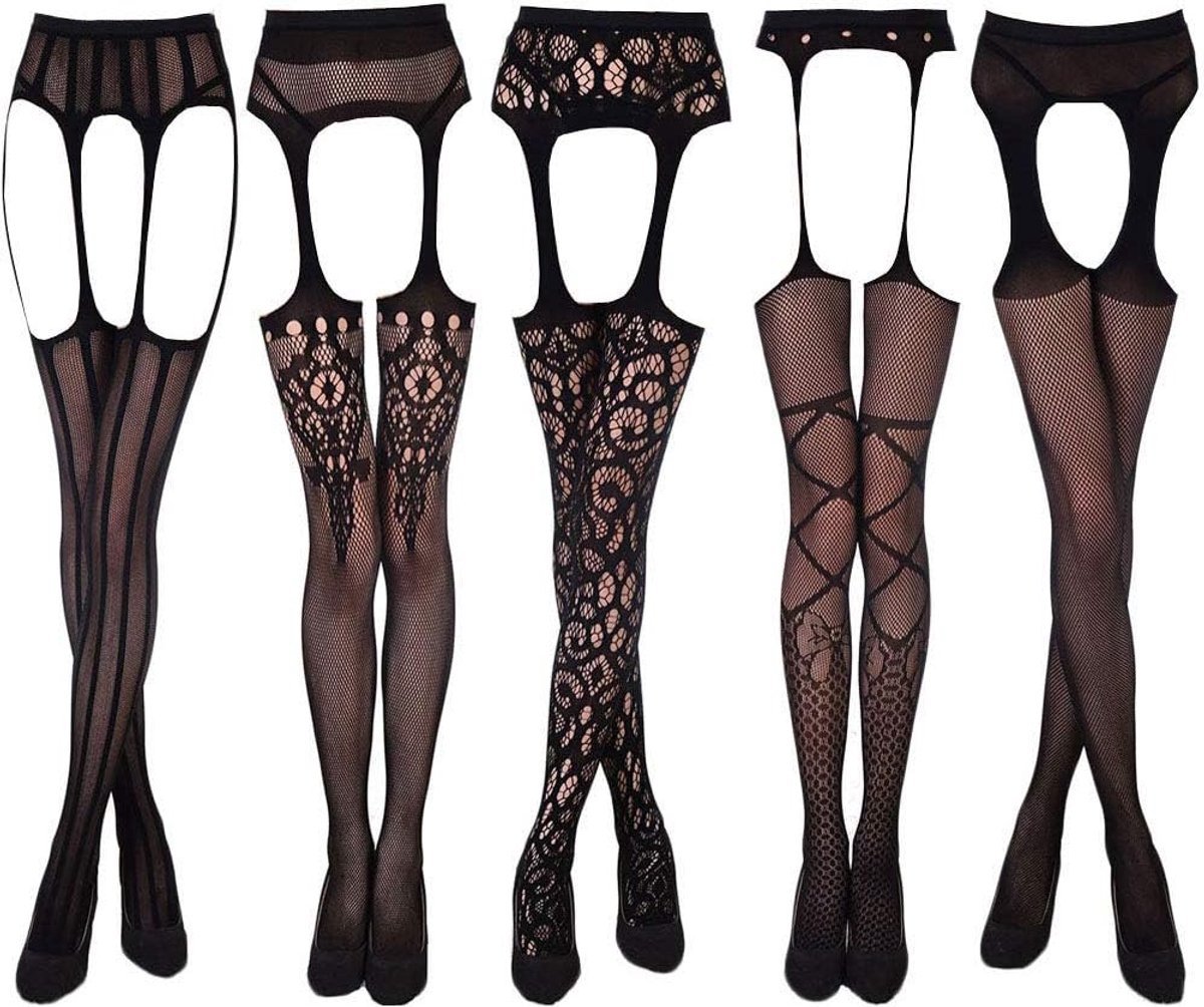 Pak van 5 stijlen voor dames sexy lingerie mesh babydoll nachtkleding stretch panty kousen cadeau voor vriendin of vrouw