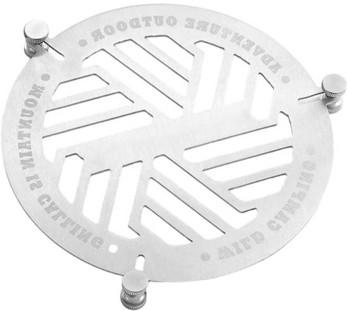 Stoommandje voor Pan - Rond Voedselplateau - Koken Buiten - Duurzaam Roestvrij Staal - 15.5 x 14.5 cm - Zilver