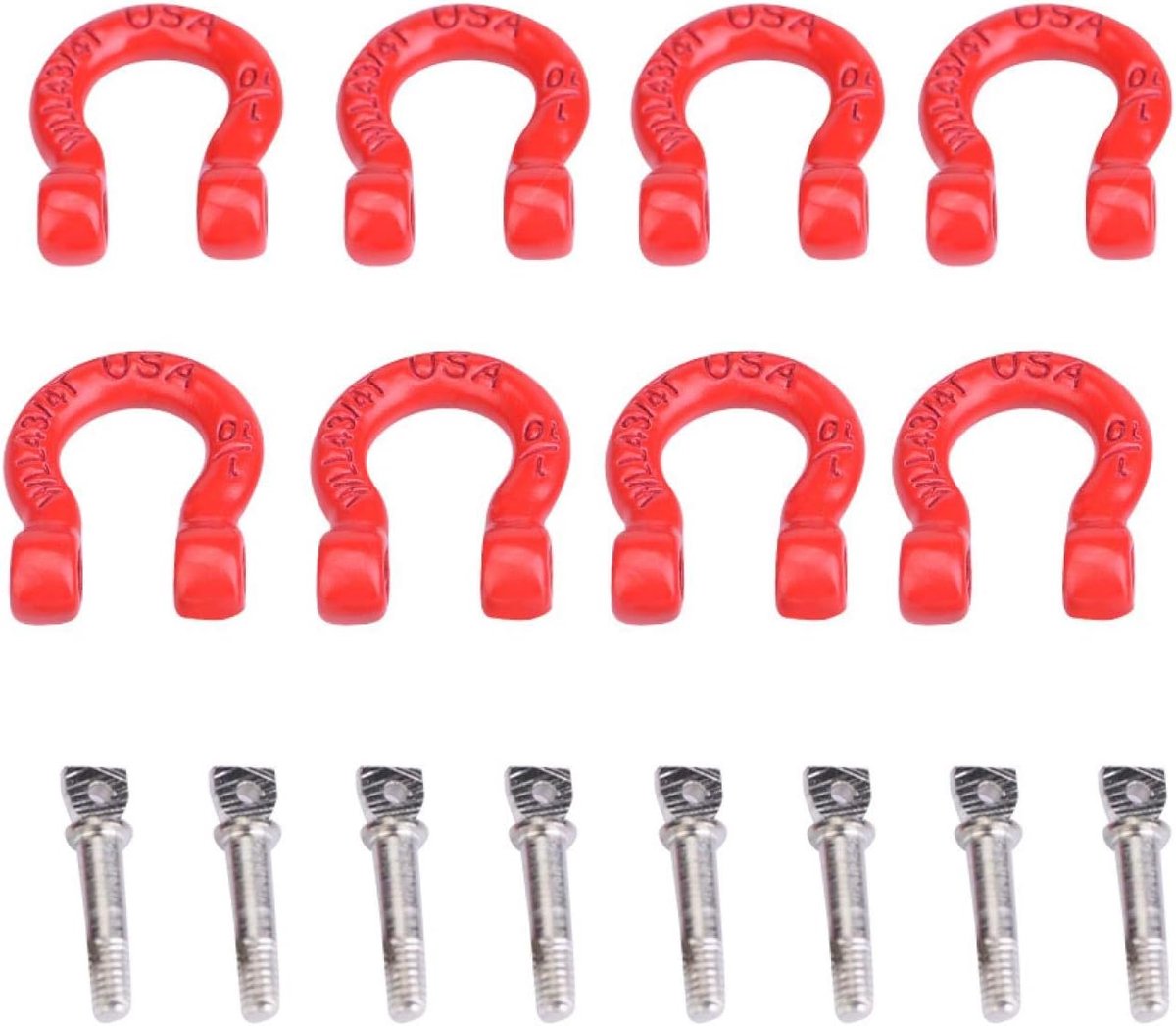 8 Stuks RC Auto Aanhangersluitingen Metalen Schakels