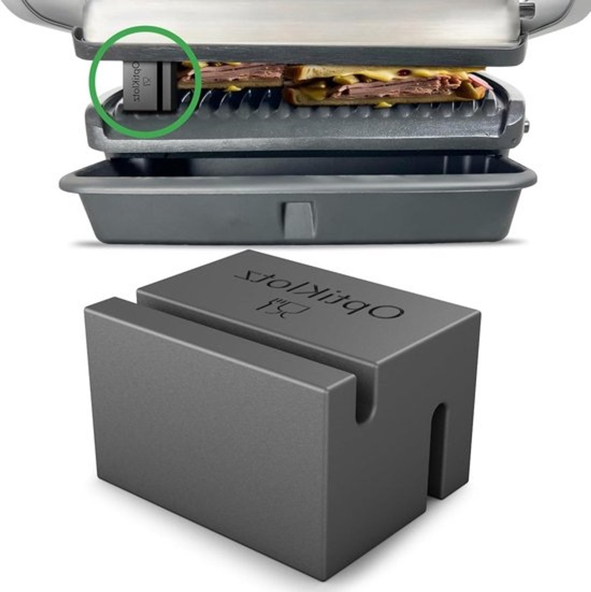Grill Afstandhouders - Keuken Accessoires - Perfect Grillen - Aanpasbare Hoogte - BPA-Vrij Siliconen - Grijs