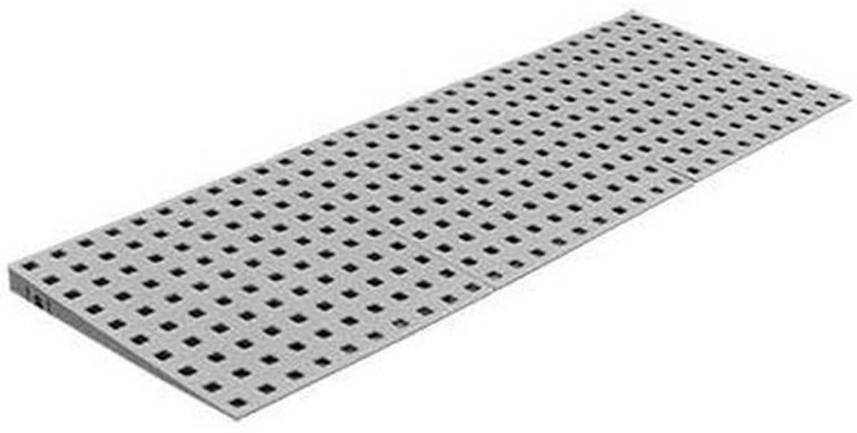 Drempelhulp - Oprijplaat Trottoir - Drempels Overbruggen - Inclusief Bevestigingsmateriaal - 75 cm Breed - Grijs