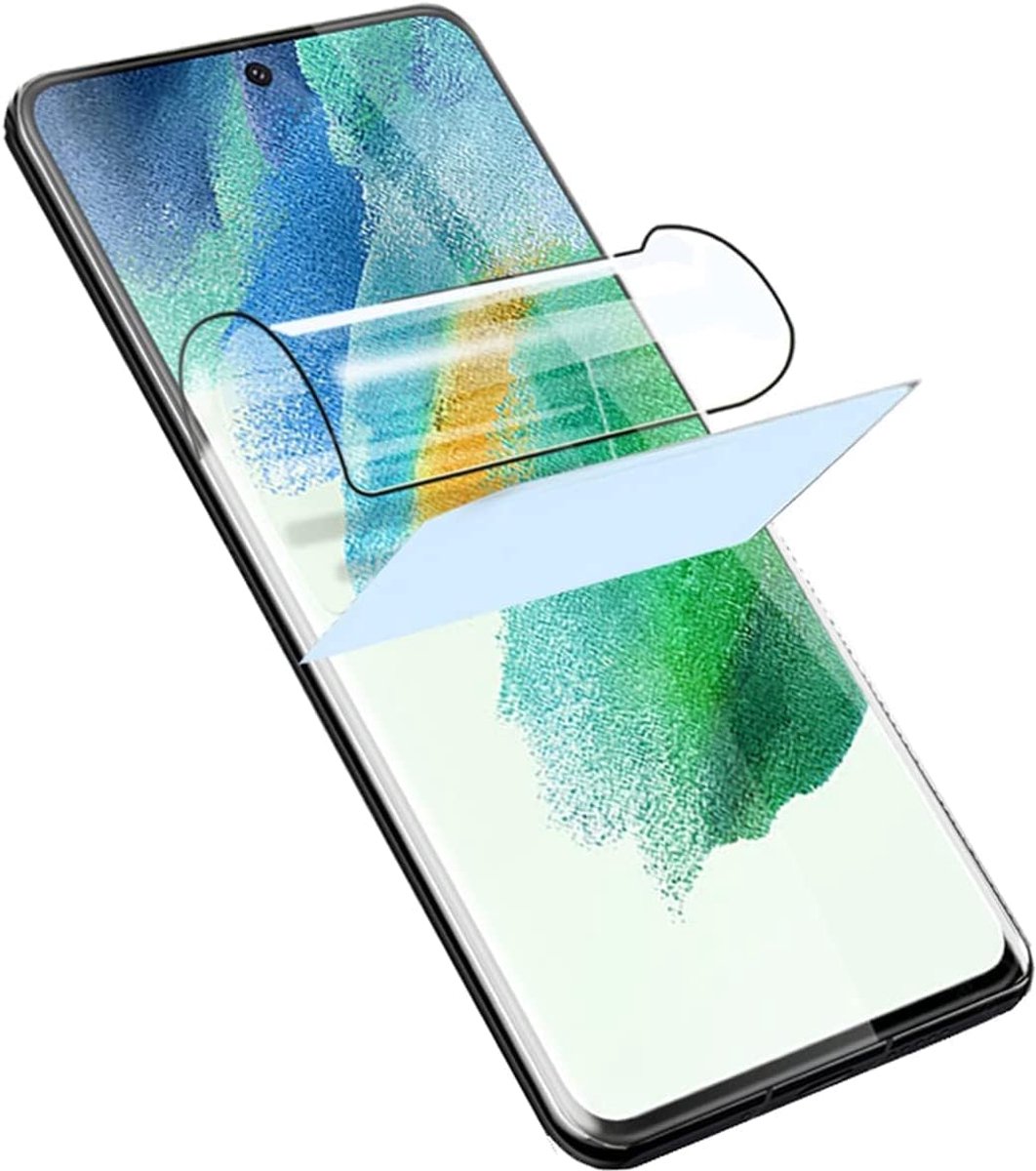 Displaybeschermfolies, compatibel met Samsung Galaxy S21 5G, 2 stuks, zachte, transparante TPU-beschermfolie (niet geharde folie)