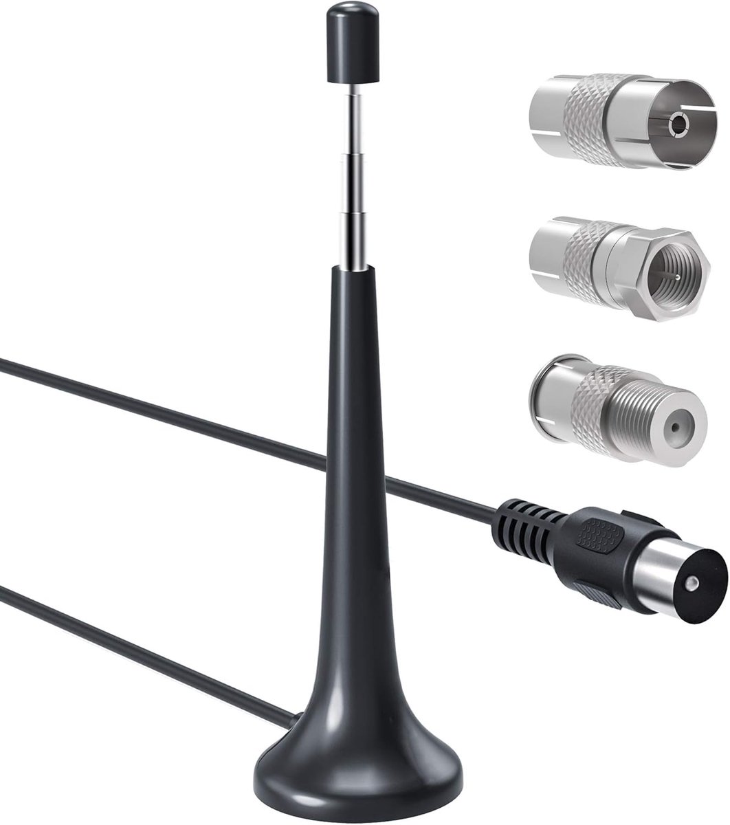 Radio Aerial voor Hifi Systeem Indoor, Ancable 3M FM Indoor Radio Antenne voor Tuner Stereo Versterker Home Cinema Systeem Home Theater Systeem HiFi Ontvanger met Magnetische Base