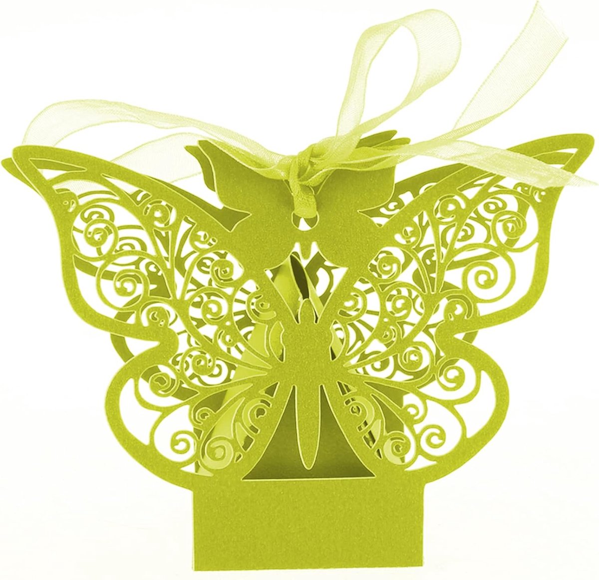 Dailygoods- Snoepdozen 50 Stuks - Vlinder Cadeaudozen - Gunstdozen - Bruiloft/Verjaardag - Hoogwaardig Karton - Glanzend Gelamineerd