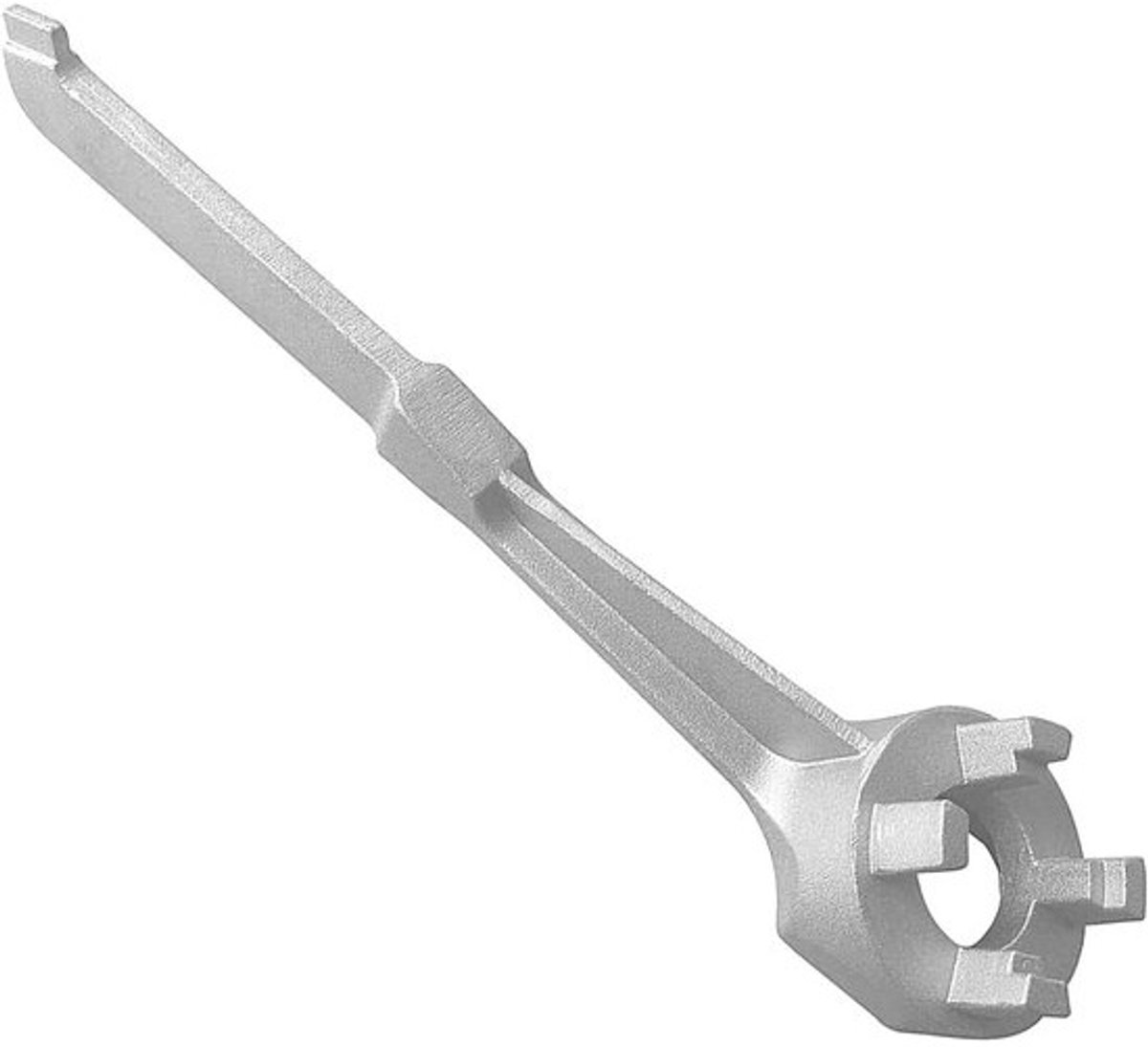 Vat Sleutel - Vatenopener Trommel - Vaten Openen - Vonkvrij Aluminium - 27 cm - Zilver
