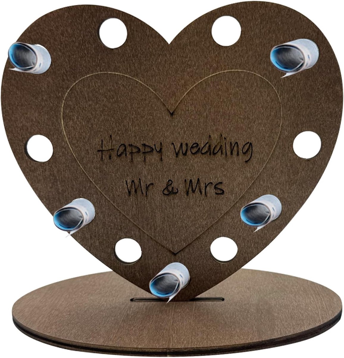 Dailygoods- Geldgeschenk Hout Creatief - Huwelijk Cadeau - Trouw Cadeaus - Grappig Geldgeschenk - Trouw Geschenken - 1 Stuk - Trouwcadeau