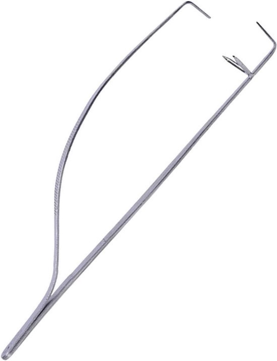 Glazuur Tang - Keramiek Tang Dompeltang - Keramiek Glazuren - Roestvrij Staal - 28 cm - Zilver